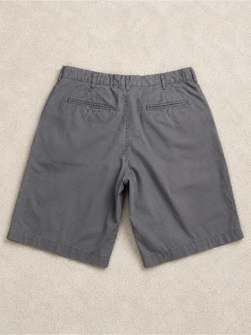 J. Crew Mens Gray Shorts Size 36 100% Cotton Flat Front Casual Preppy